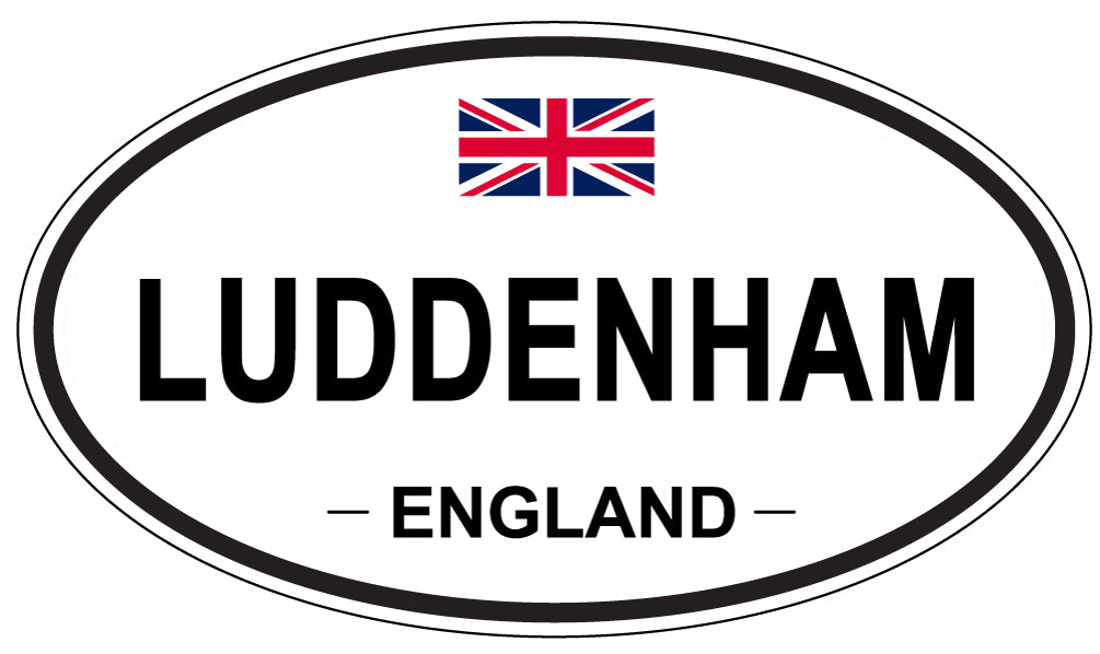 LUDDENHAM, ENGLAND - Oval Sticker