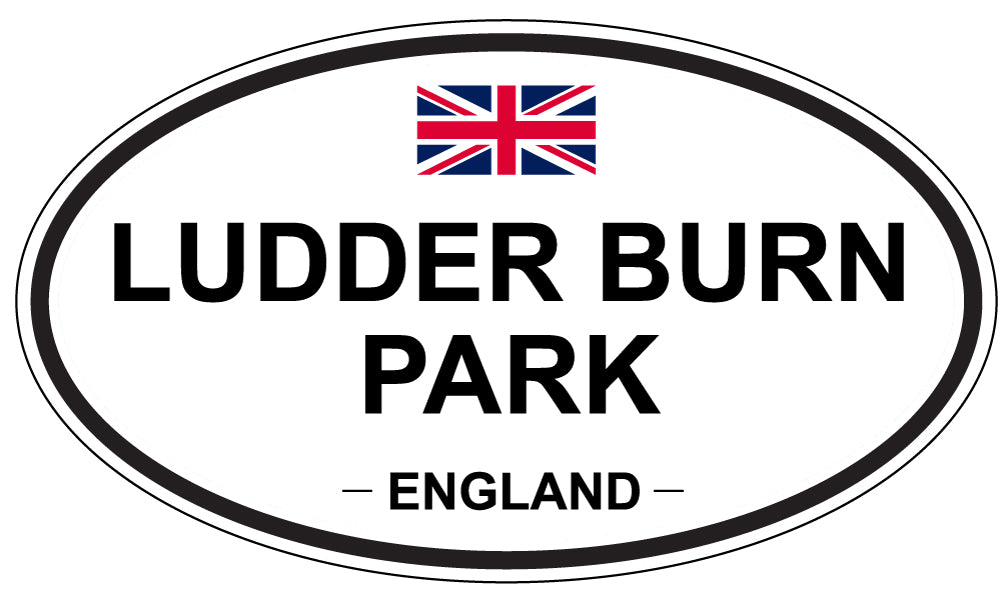 LUDDER BURN PARK, ENGLAND - Oval Sticker