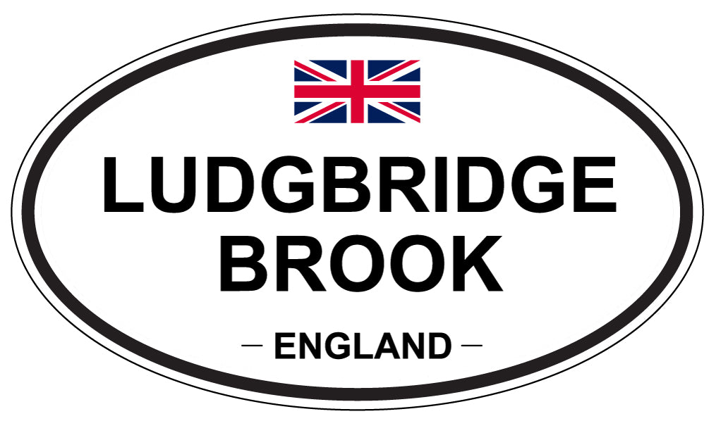 LUDGBRIDGE BROOK, England - Oval Magnet