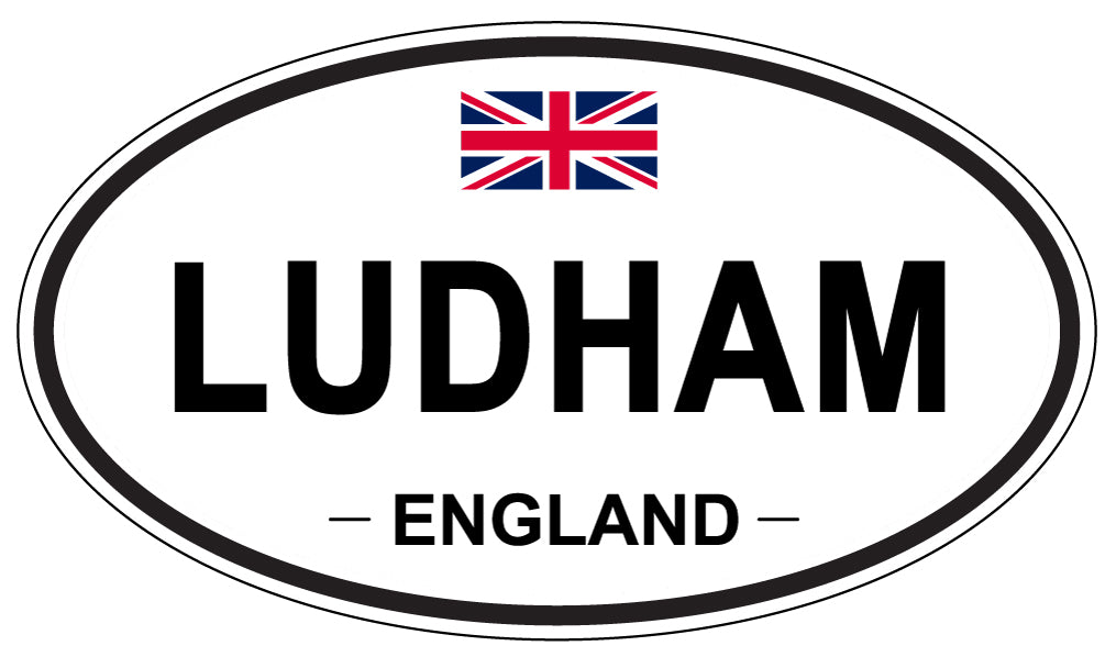 LUDHAM, ENGLAND - Oval Sticker