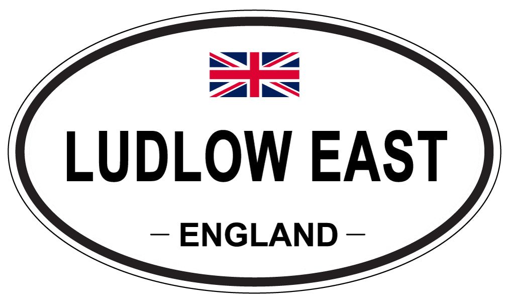 LUDLOW EAST, England - Oval Magnet