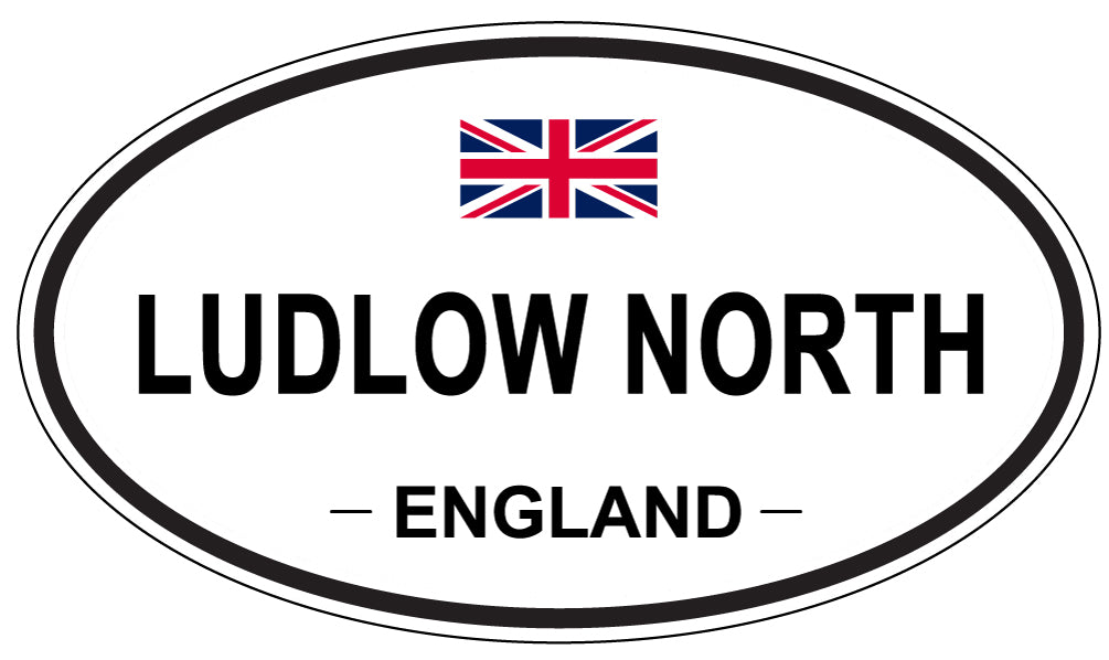 LUDLOW NORTH, England - Oval Magnet