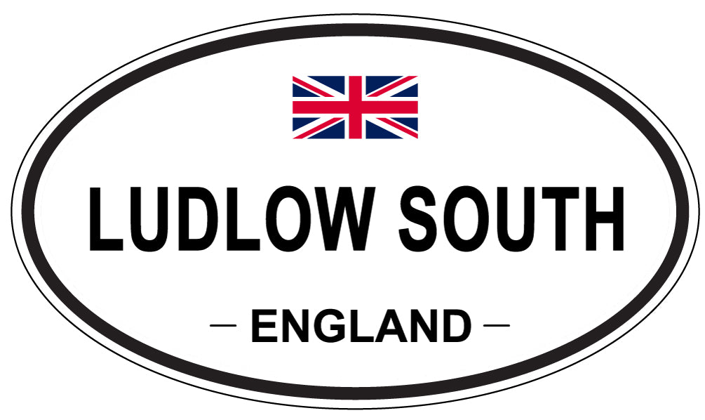 LUDLOW SOUTH, ENGLAND - Oval Sticker