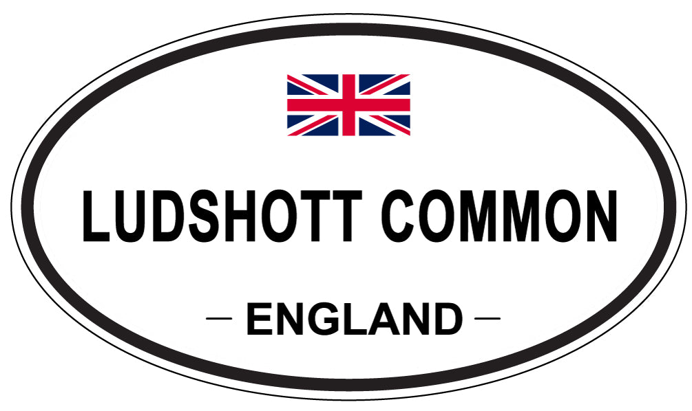 LUDSHOTT COMMON, ENGLAND - Oval Sticker