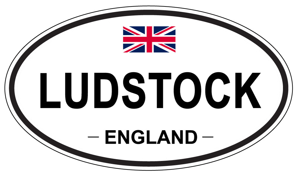 LUDSTOCK, ENGLAND - Oval Sticker