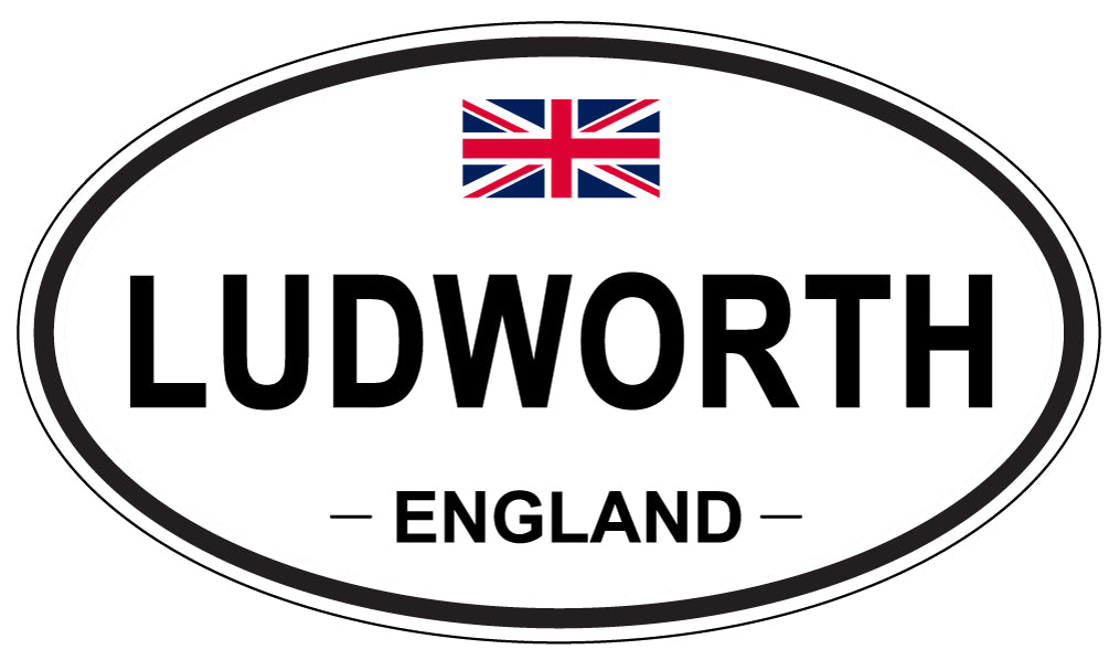 LUDWORTH, ENGLAND - Oval Sticker