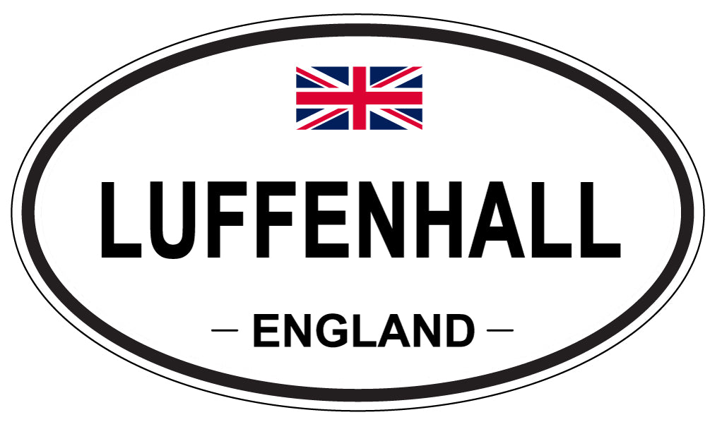LUFFENHALL, ENGLAND - Oval Sticker