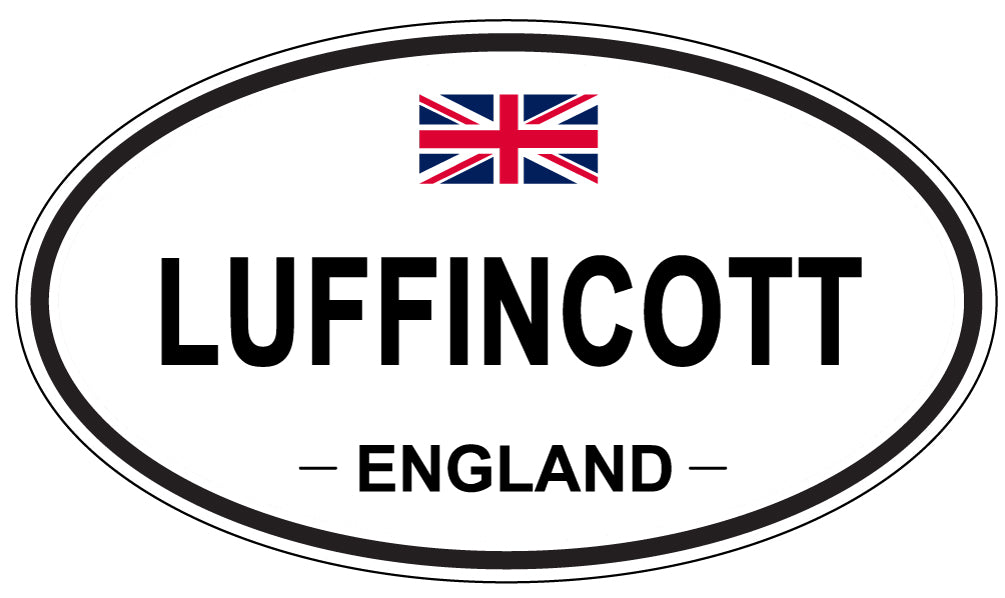 LUFFINCOTT, England - Oval Magnet