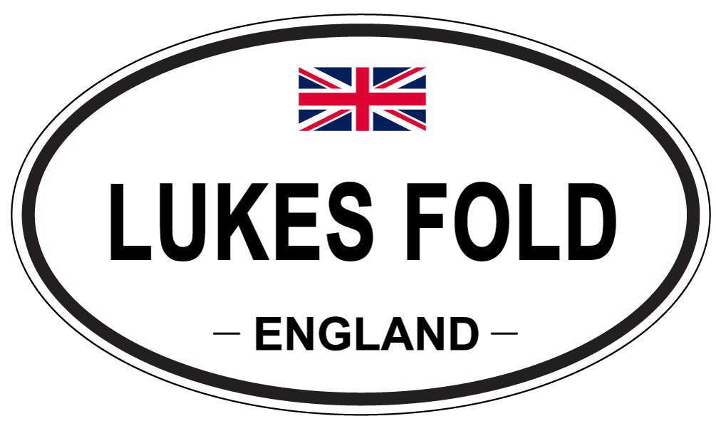 LUKES FOLD, ENGLAND - Oval Sticker