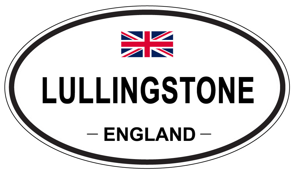 LULLINGSTONE, ENGLAND - Oval Sticker