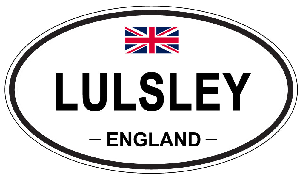LULSLEY, ENGLAND - Oval Sticker
