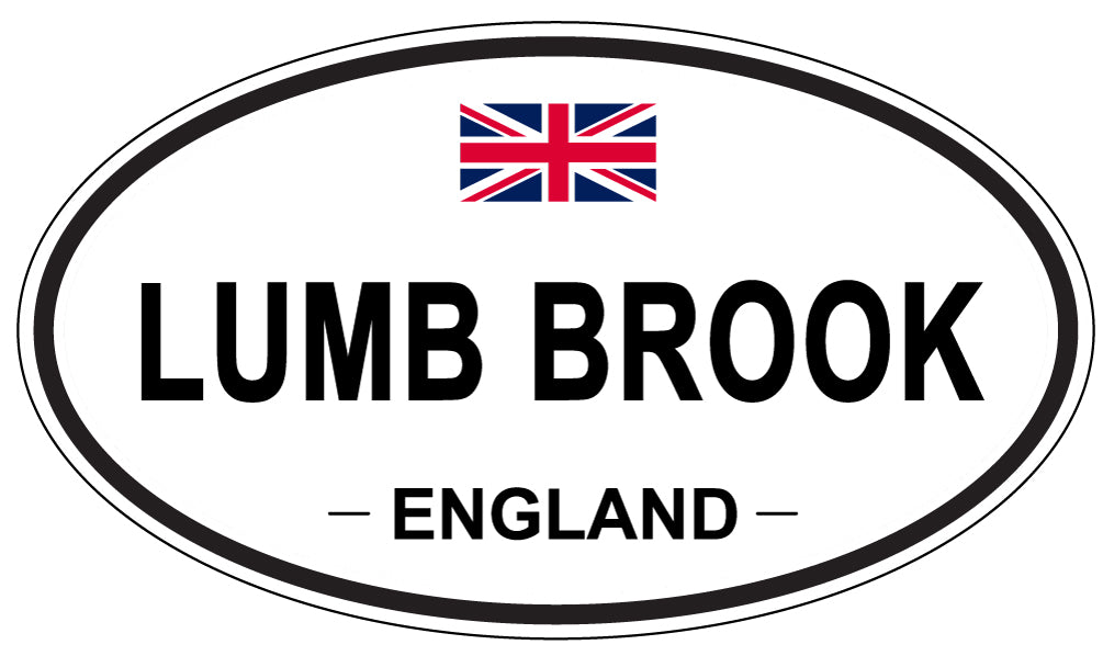 LUMB BROOK, ENGLAND - Oval Sticker