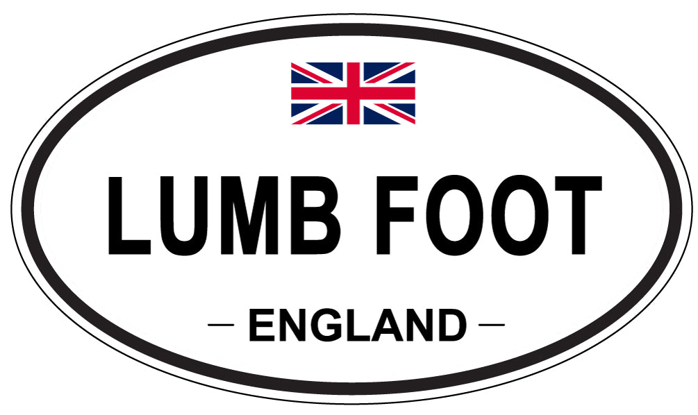 LUMB FOOT, England - Oval Magnet