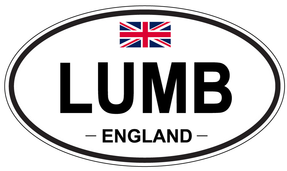 LUMB, ENGLAND - Oval Sticker
