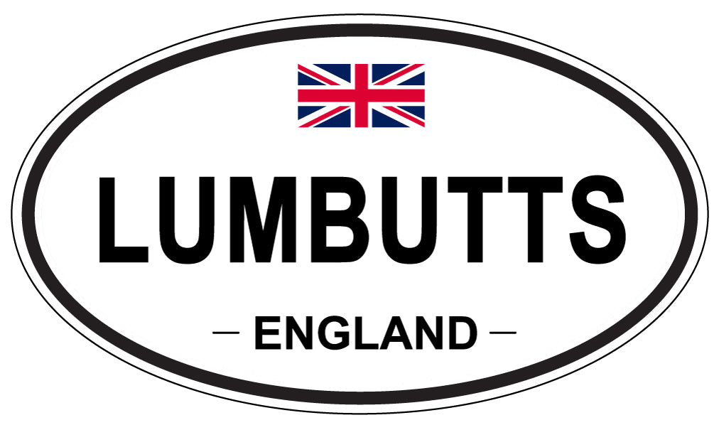 LUMBUTTS, England - Oval Magnet
