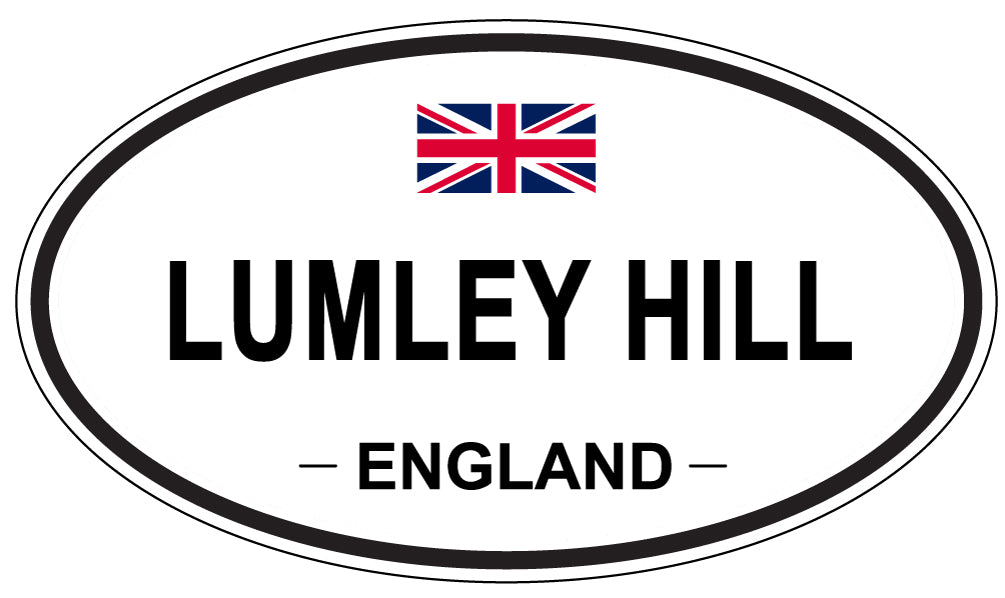 LUMLEY HILL, ENGLAND - Oval Sticker