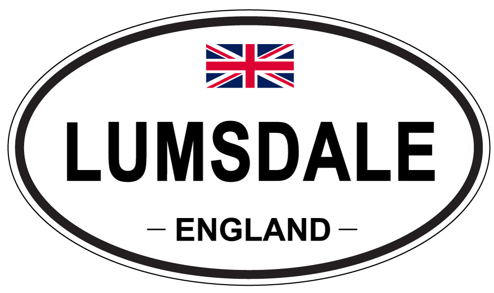 LUMSDALE, England - Oval Magnet