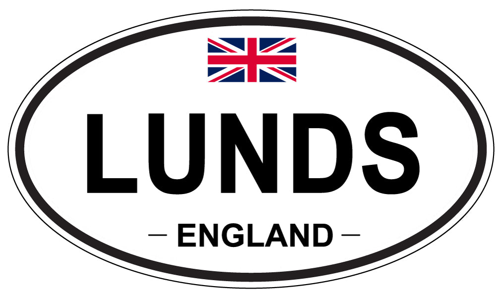 LUNDS, England - Oval Magnet