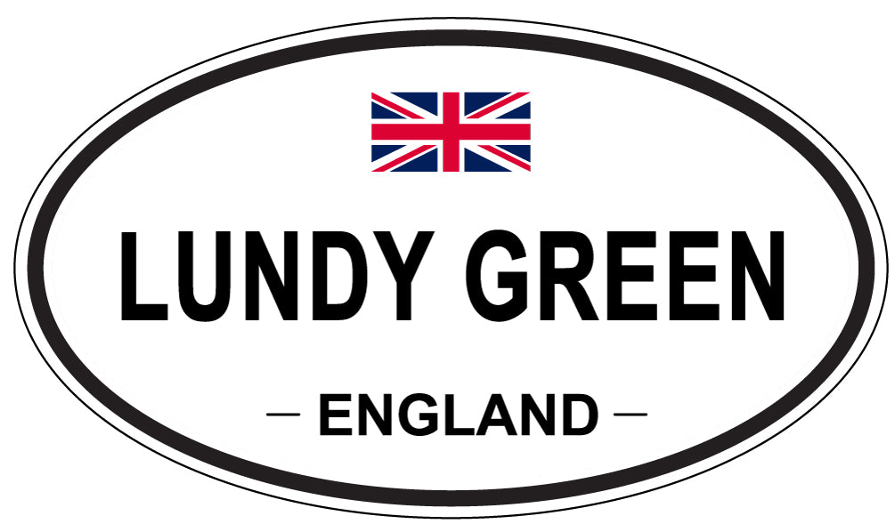 LUNDY GREEN, England - Oval Magnet