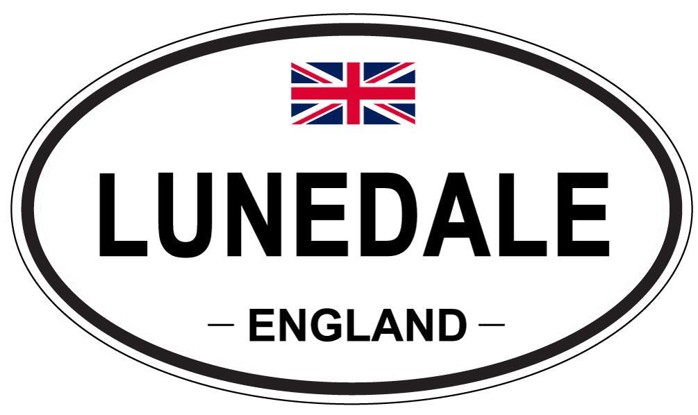 LUNEDALE, England - Oval Magnet