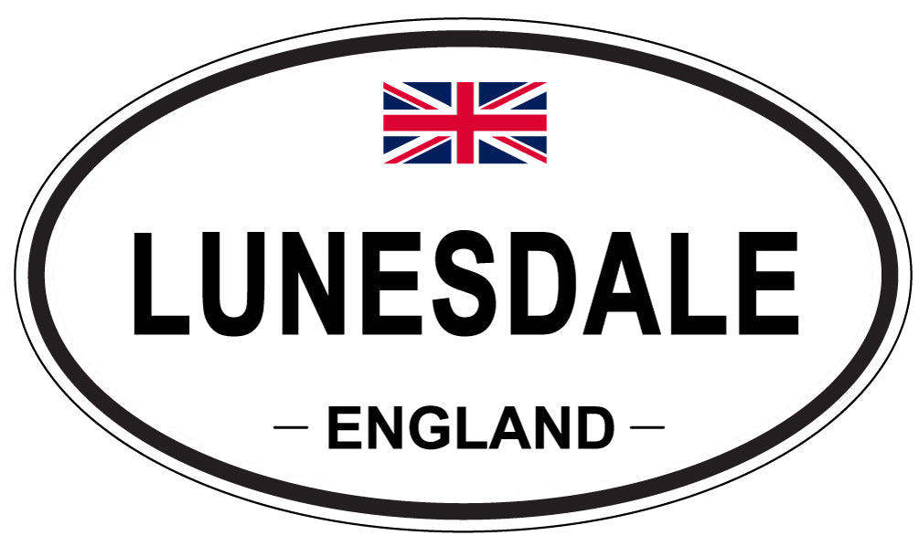 LUNESDALE, ENGLAND - Oval Sticker