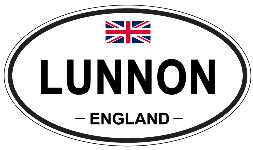 LUNNON, ENGLAND - Oval Sticker