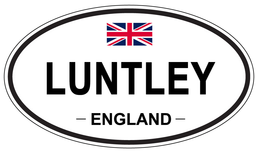 LUNTLEY, England - Oval Magnet