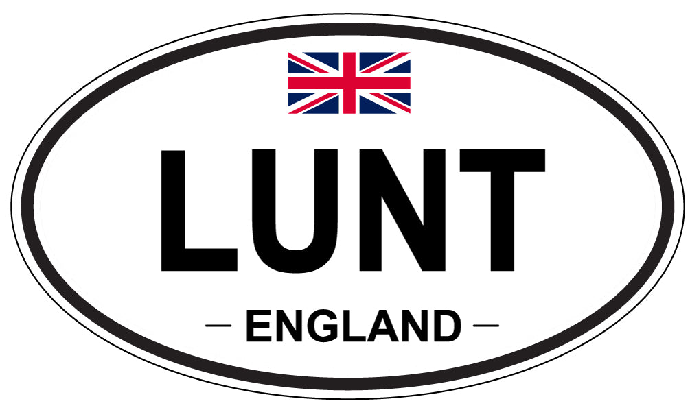 LUNT, England - Oval Magnet