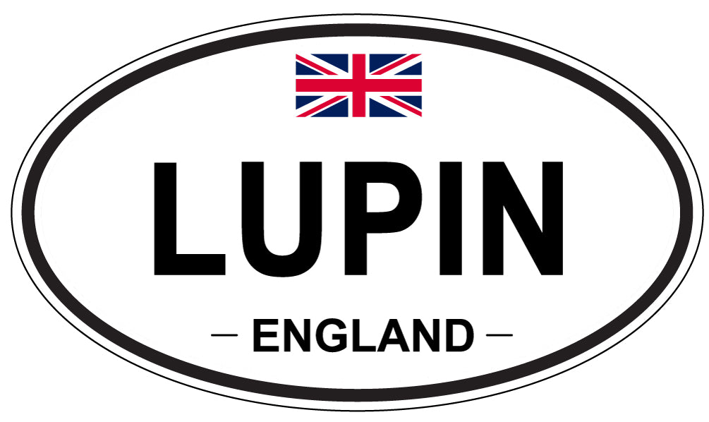 LUPIN, England - Oval Magnet