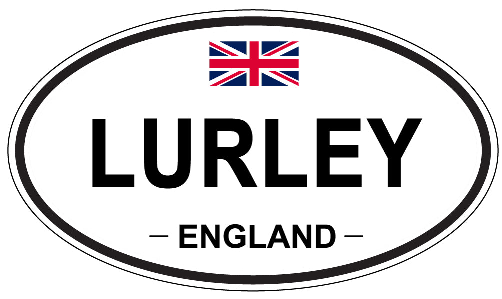 LURLEY, ENGLAND - Oval Sticker