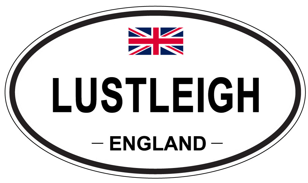 LUSTLEIGH, ENGLAND - Oval Sticker