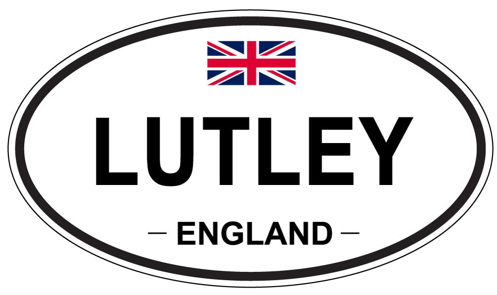 LUTLEY, ENGLAND - Oval Sticker