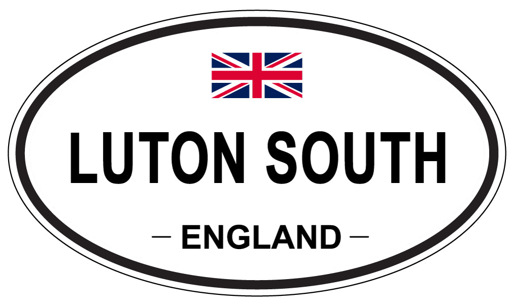 LUTON SOUTH, ENGLAND - Oval Sticker