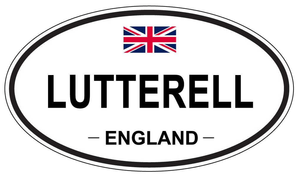 LUTTERELL, England - Oval Magnet