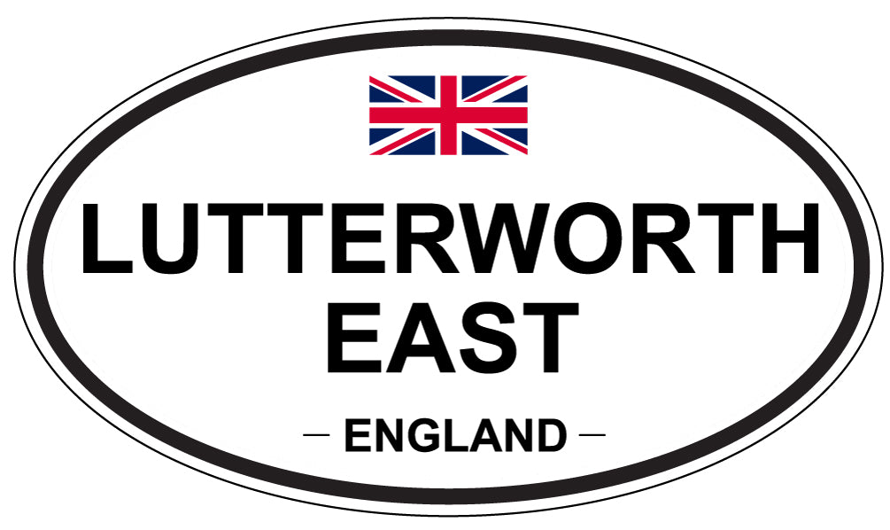 LUTTERWORTH EAST, ENGLAND - Oval Sticker