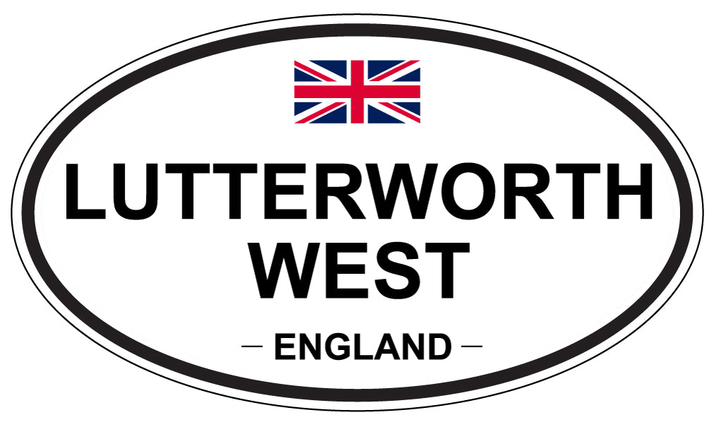 LUTTERWORTH WEST, England - Oval Magnet