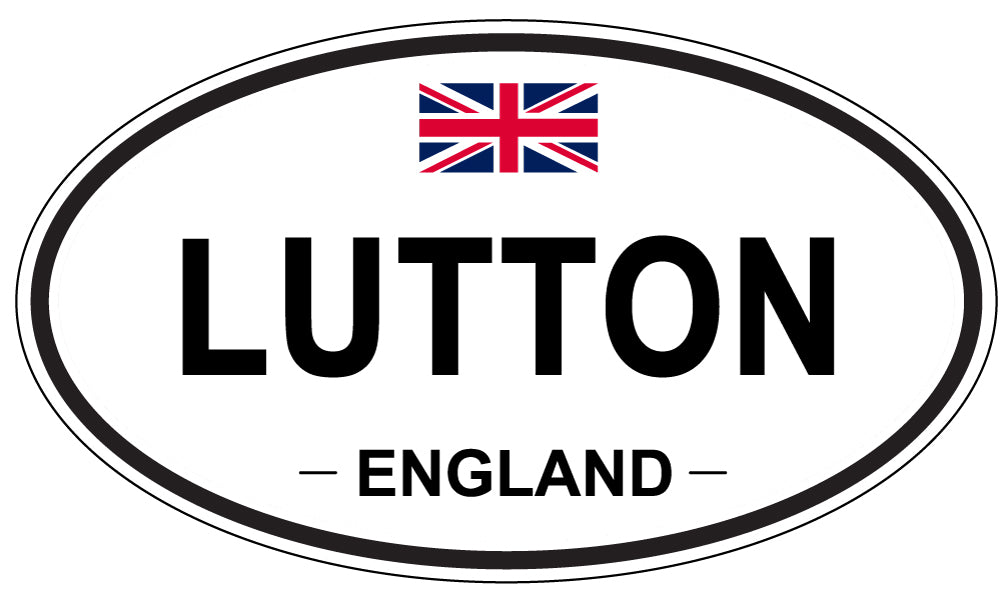 LUTTON, ENGLAND - Oval Sticker