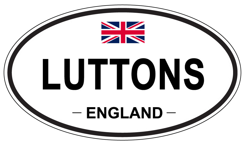 LUTTONS, England - Oval Magnet