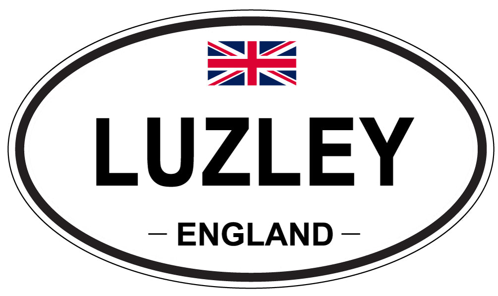 LUZLEY, ENGLAND - Oval Sticker