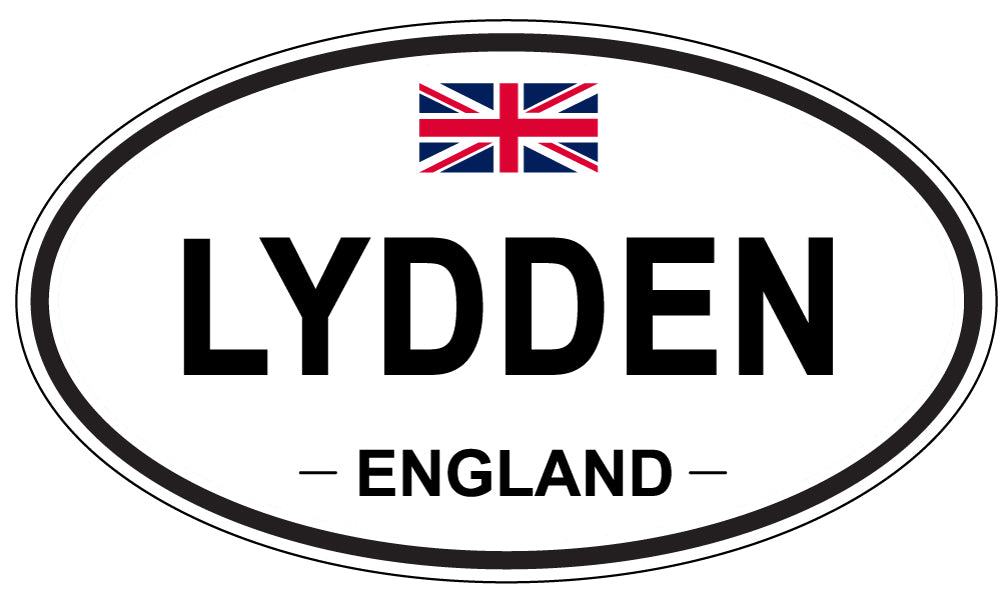 LYDDEN, ENGLAND - Oval Sticker