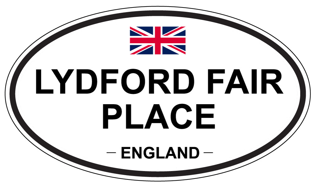 LYDFORD FAIR PLACE, ENGLAND - Oval Sticker