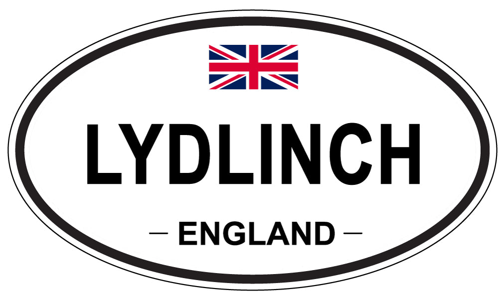 LYDLINCH, ENGLAND - Oval Sticker