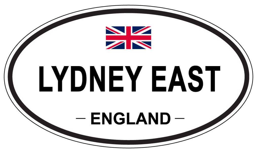 LYDNEY EAST, ENGLAND - Oval Sticker