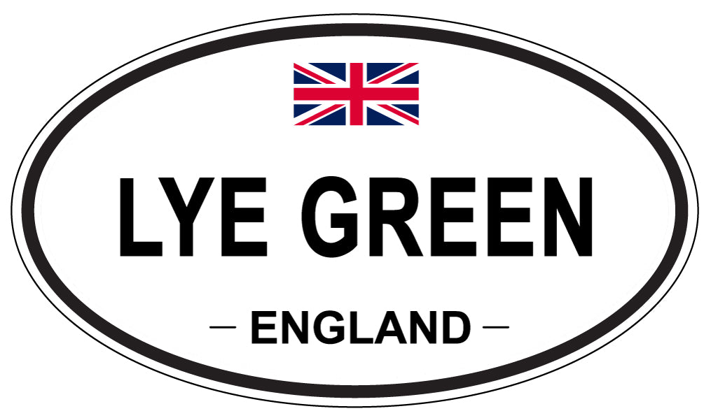 LYE GREEN, ENGLAND - Oval Sticker