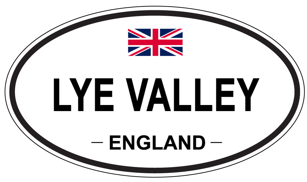LYE VALLEY, ENGLAND - Oval Sticker