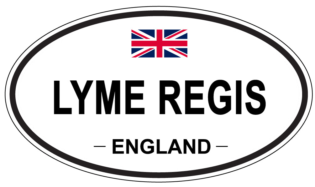 LYME REGIS, ENGLAND - Oval Sticker