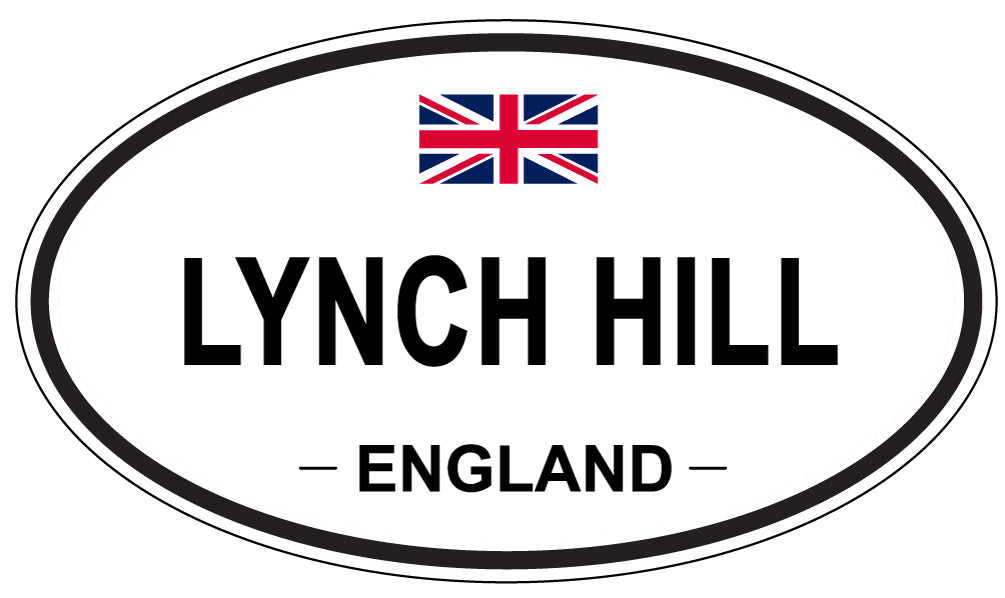 LYNCH HILL, ENGLAND - Oval Sticker