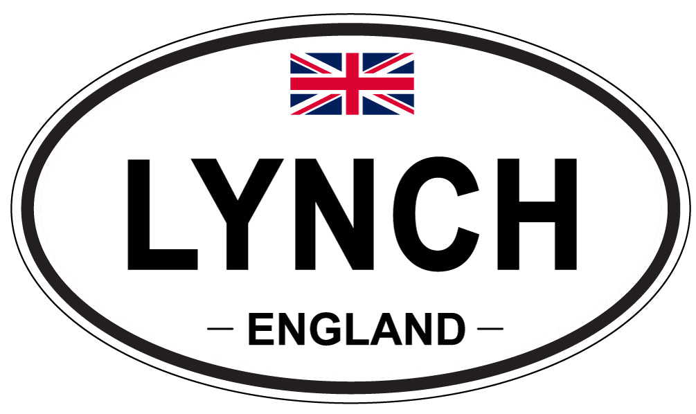 LYNCH, ENGLAND - Oval Sticker