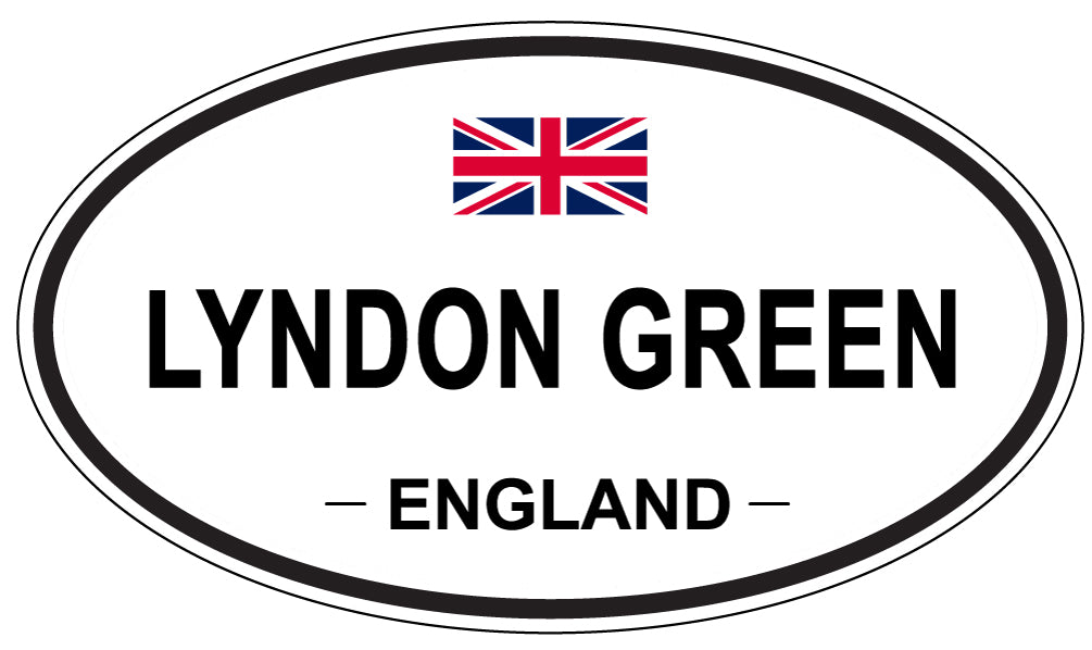 LYNDON GREEN, ENGLAND - Oval Sticker