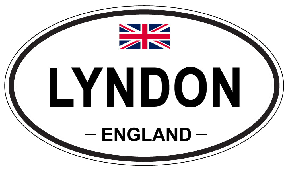 LYNDON, ENGLAND - Oval Sticker